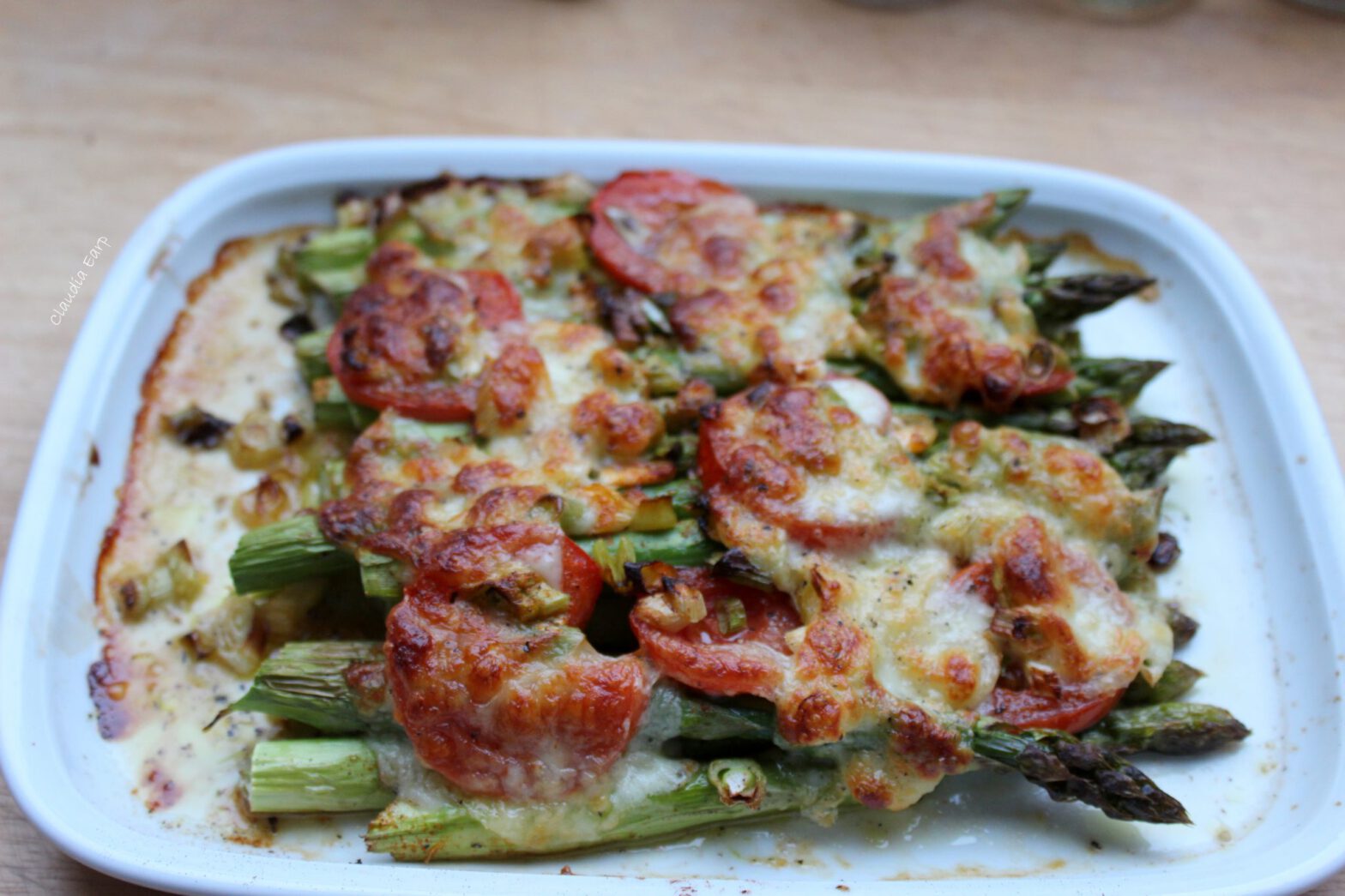 Grüner Spargel aus dem Ofen - schnell und lecker