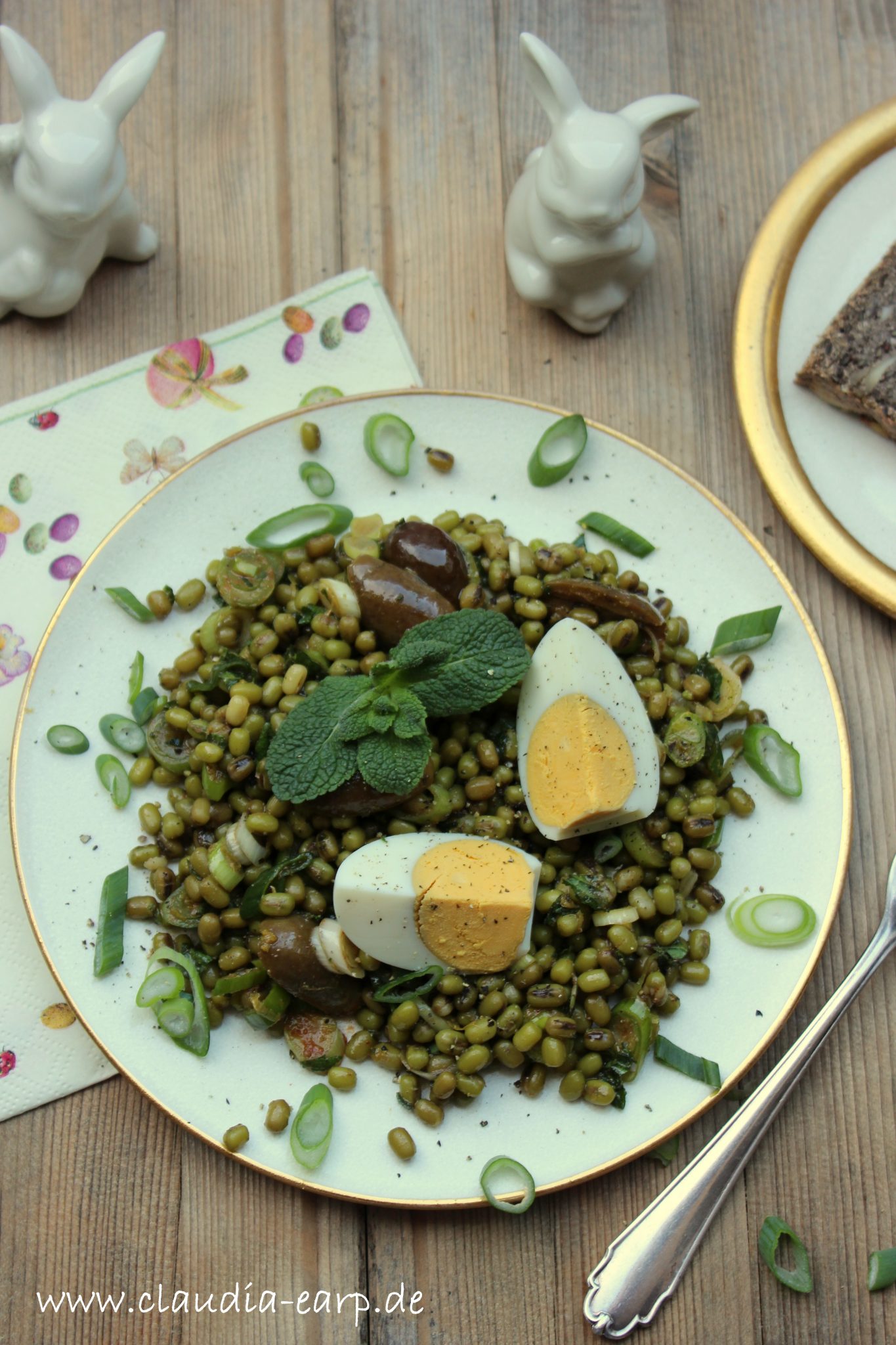 Mungbohnen Salat Mit Minze Und Oliven Claudia Earp