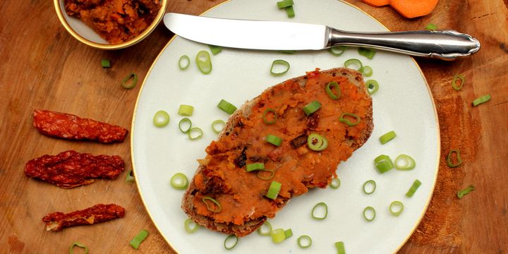 Linsen-Tomaten-Karotten-Aufstrich