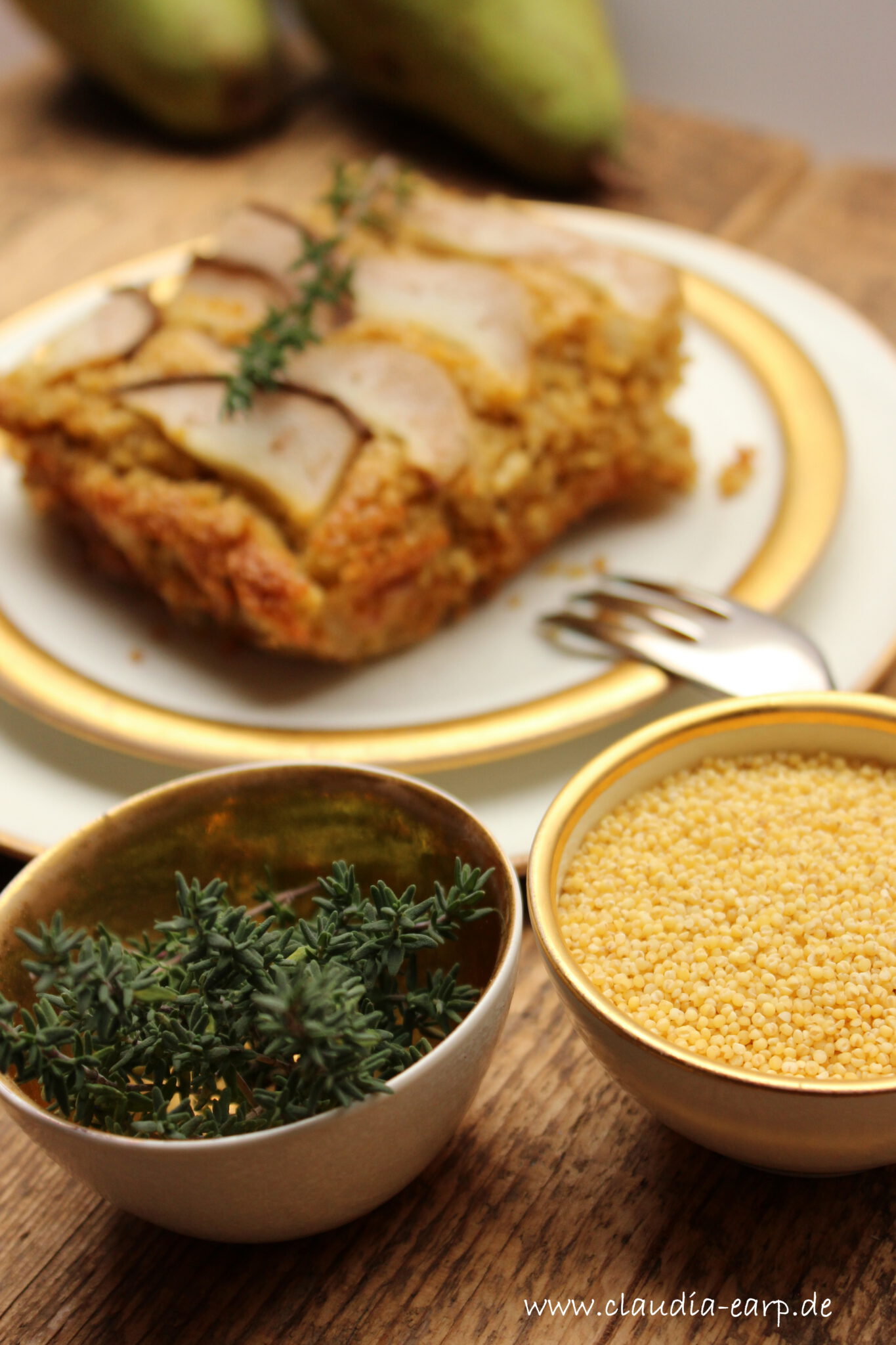 Hirseauflauf mit Birnen - Hustenlöser zum Genießen