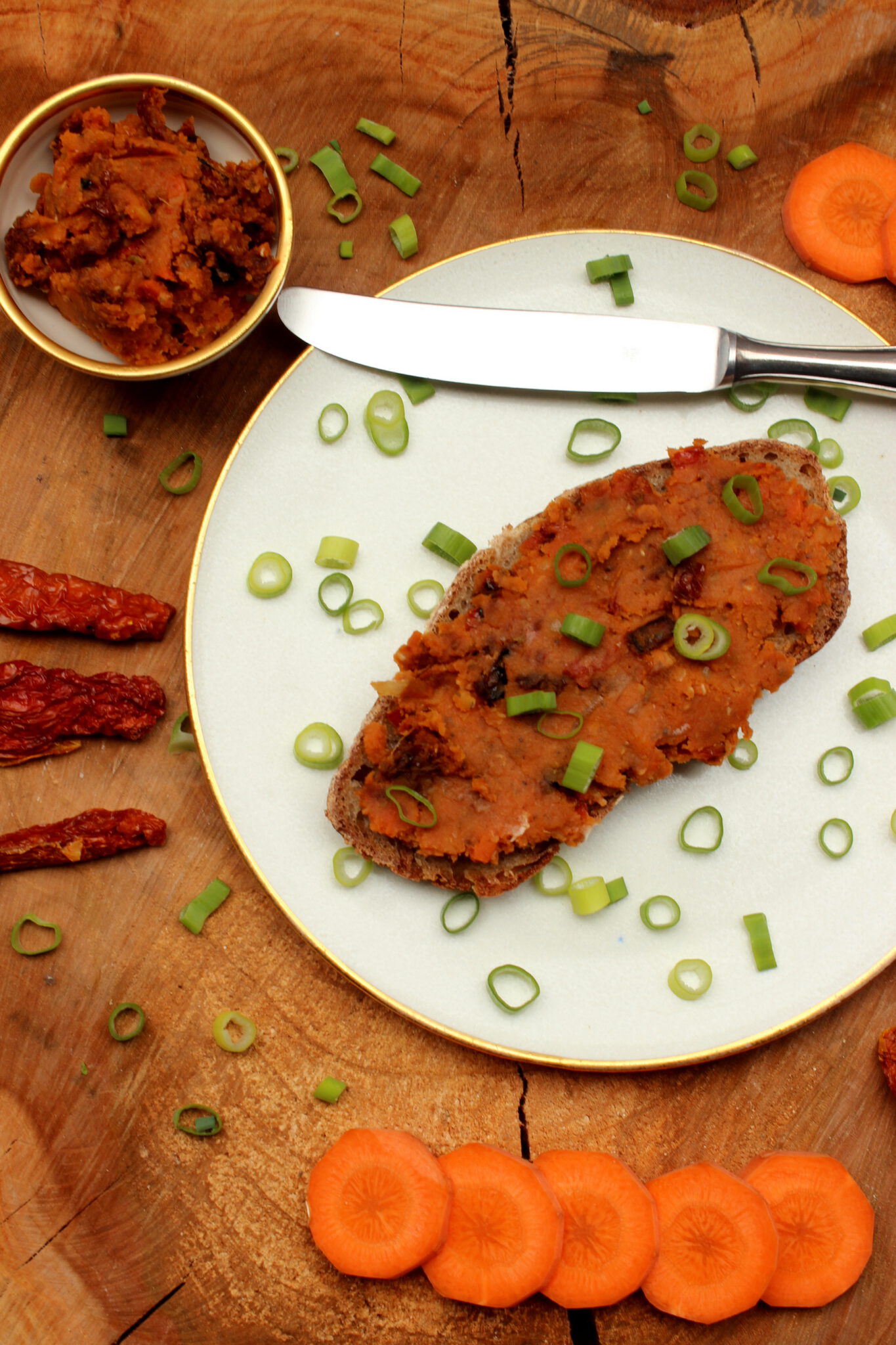 Linsen-Tomaten-Karotten-Aufstrich - vegan