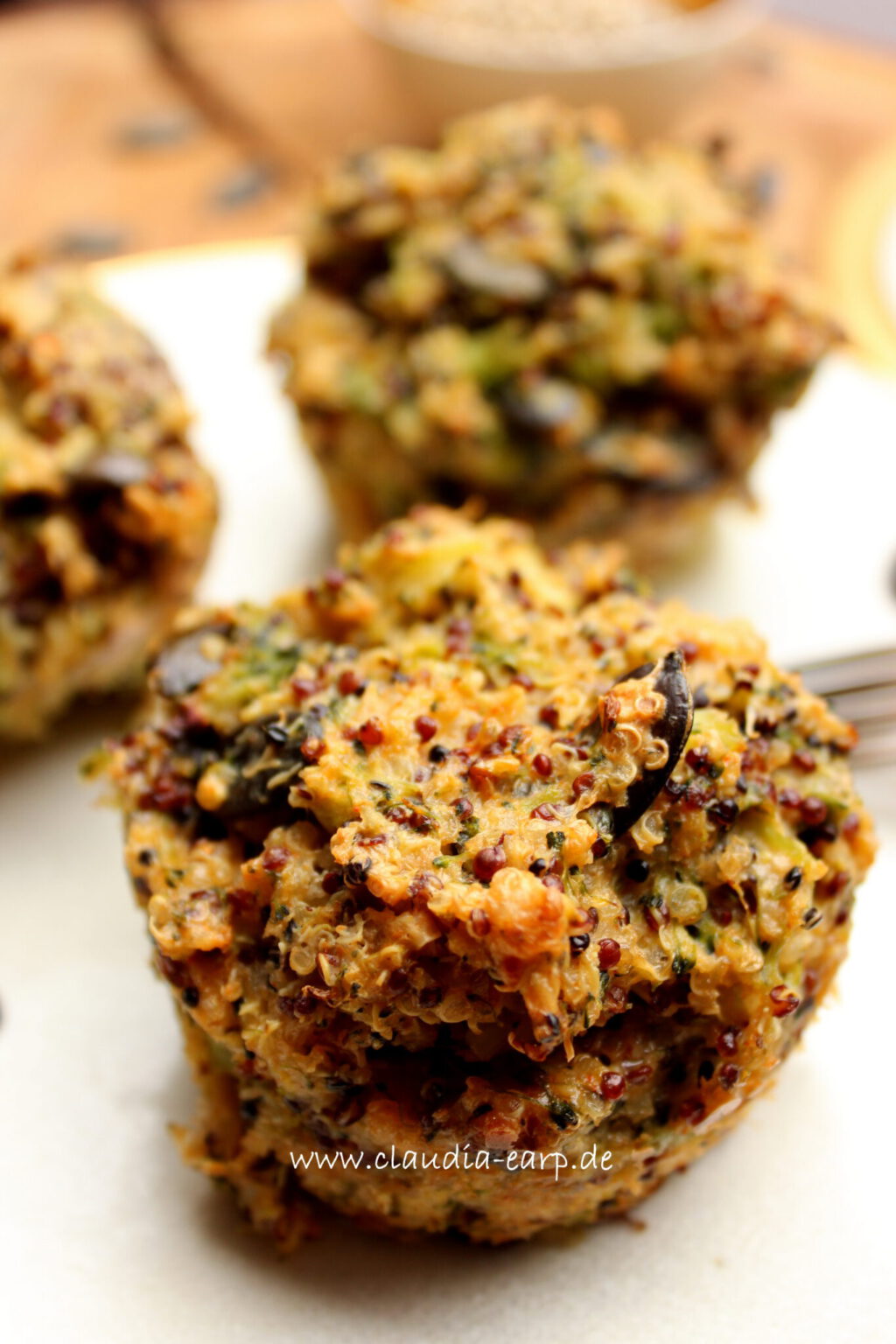Quinoa-Brokkoli-Muffins mit Kürbiskernen