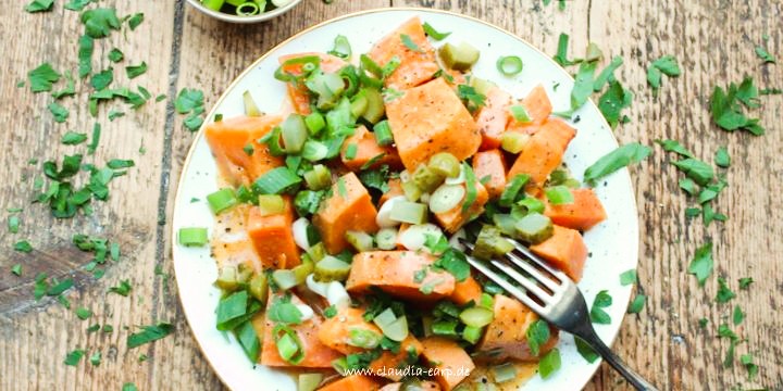 Süßkartoffelsalat – vegan